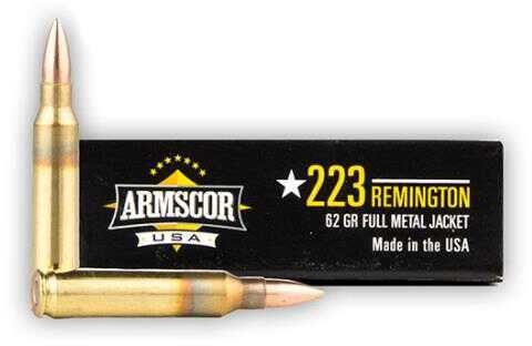 223 Rem 62 Grain Soft Point 20 Rounds Armscor Ammunition 223 Remington